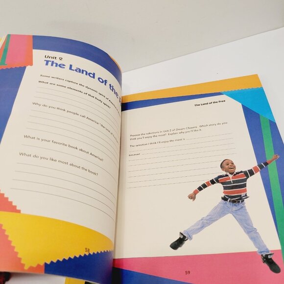 Vtg Reader's Writer's Notebook Dream Chasers Grade 5 Home School CLEAN - Picture 3 of 7